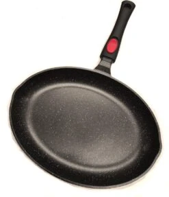 Satoshi Vispan Ø34 CM - Afneembare Handgreep - Marble Coating - Gietaluminium