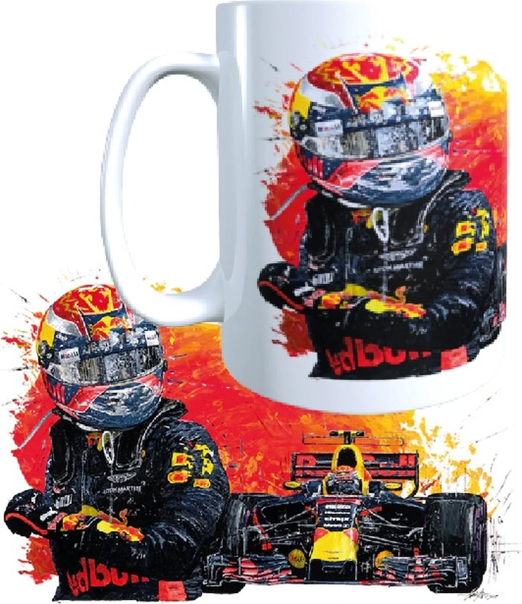 Formule 1 Mok - Max Verstappen - 33 - F1 -mok-kado 1 Formule 1 Mok - Max Verstappen - 33 - F1 -mok-kado