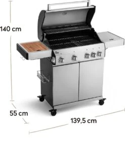 Burnhard Gas BBQ Big FRED Deluxe - 4 Branders - Incl. Keramische Infraroodbrander & Afdekhoes - Deluxe 39 Burnhard Gas BBQ Big FRED Deluxe - 4 Branders - Incl. Keramische Infraroodbrander & Afdekhoes - Deluxe -Babyproducten 1063x1200 4