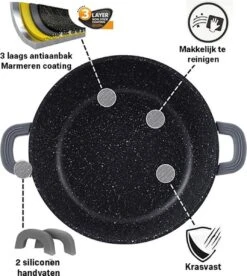 Cheffinger 28cm Lage Kookpot / Braadpan - CF-SC28 9 Cheffinger 28cm Lage Kookpot / Braadpan - CF-SC28 -Babyproducten 1072x1200