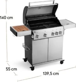 Burnhard Gas BBQ Big FRED Deluxe - 4 Branders - Incl. Keramische Infraroodbrander & Afdekhoes - Deluxe 22 Burnhard Gas BBQ Big FRED Deluxe - 4 Branders - Incl. Keramische Infraroodbrander & Afdekhoes - Deluxe -Babyproducten 1113x1200 1