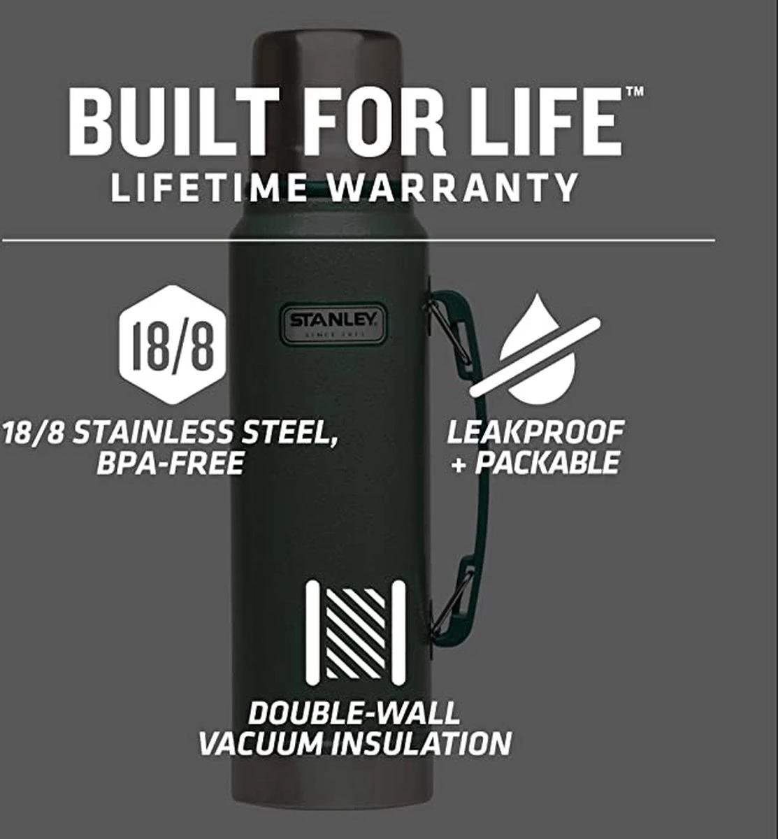 Stanley Trigger-Action Travel Mug 0.47L - Thermosfles - Matt Black 16 Stanley Trigger-Action Travel Mug 0.47L - Thermosfles - Matt Black - Afbeelding 16