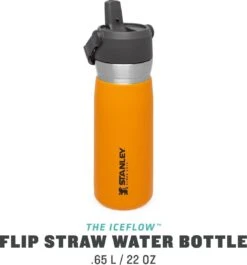 Stanley The IceFlow™ Flip Straw Water Bottle 0,65L - Thermosfles - Saffron -Babyproducten 1120x1200 2