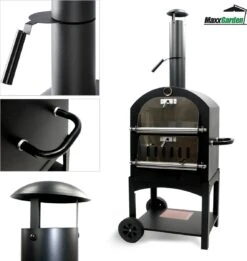 MaxxGarden Pizza Oven Buiten - Houtskool – Incl. Pizzasteen - 45x65x158cm -Babyproducten 1137x1200 2