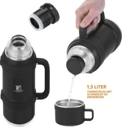 MacGyver RVS Thermoskan 1.5 Ltr – RVS Thermosbeker 0,55 Ltr - Langdurig Warm/koud - Zwart 19 MacGyver RVS Thermoskan 1.5 Ltr – RVS Thermosbeker 0,55 Ltr - Langdurig Warm/koud - Zwart -Babyproducten 1154x1200 2