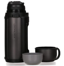 Lock&Lock Thermoskan - Isoleerkan - Thee En Koffie - Lekvrij - 1,5 Liter - RVS - Inklapbaar Handvat - Zwart -Babyproducten 1161x1200 2
