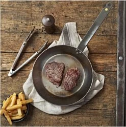 DeBuyer Mineral B Element Koekenpan - Zilver - Rond - Ø 24 Cm -Babyproducten 1196x1200