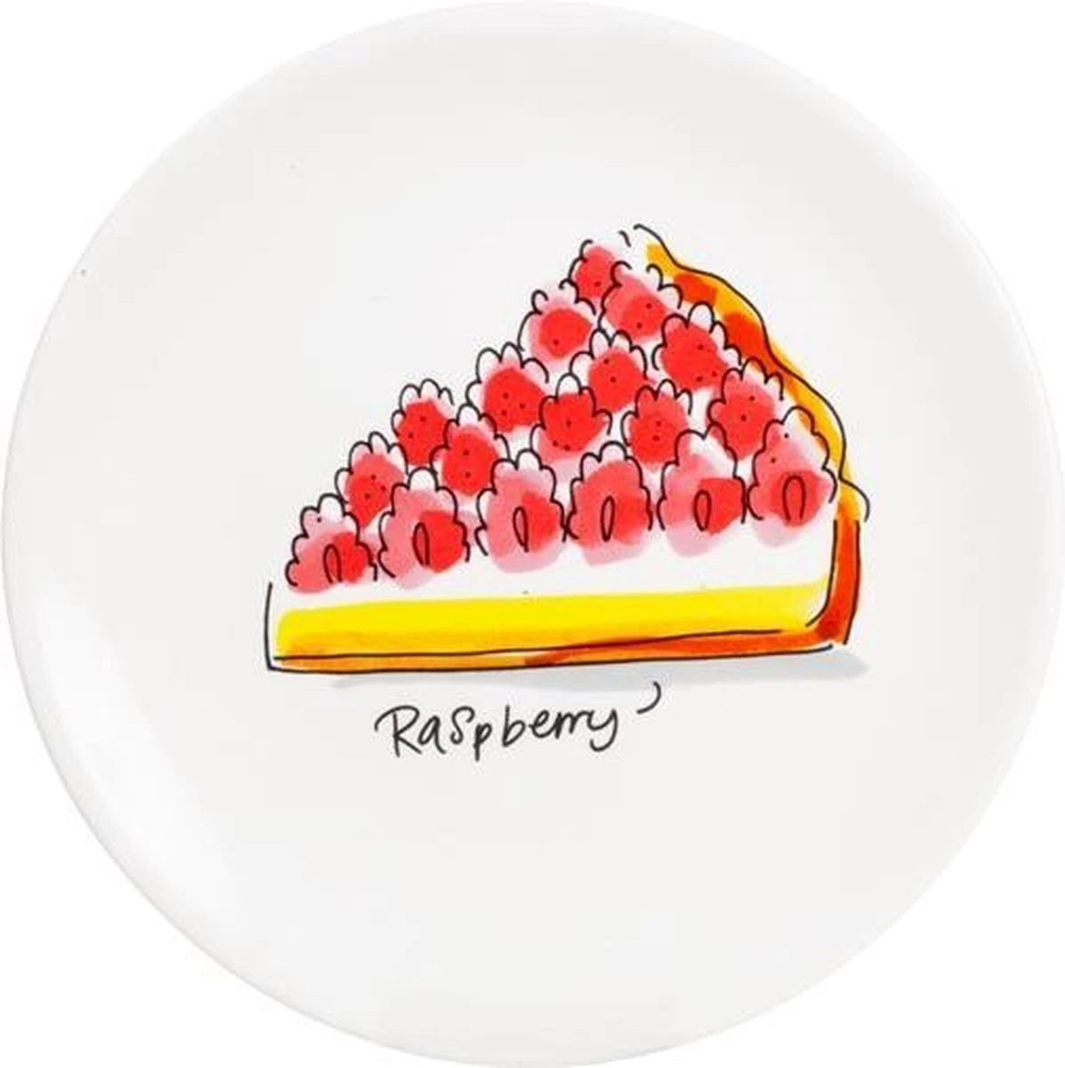 Blond Amsterdam – Even Bijkletsen - Cake Plate Raspberry -18 Cm 1 Blond Amsterdam – Even Bijkletsen - Cake Plate Raspberry -18 Cm