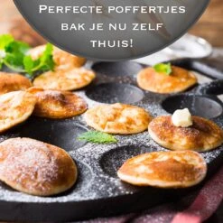 IRONO Poffertjespan Set - Incl. Doseerfles, Kwast En Vork - Poffertjespan Inductie En Electrisch - Poffertjesmaker 19 Poffertjes - Poffertjes Maken - Spuitfles - Cadeau Voor Mannen En Vrouwen -Babyproducten 1198x1200 6