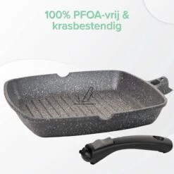 Coninx Grillpan 28CM - Steakpan - Afneembare Handgreep - PFAS-vrij - Grijs 12 Coninx Grillpan 28CM - Steakpan - Afneembare Handgreep - PFAS-vrij - Grijs -Babyproducten 1198x1200 7