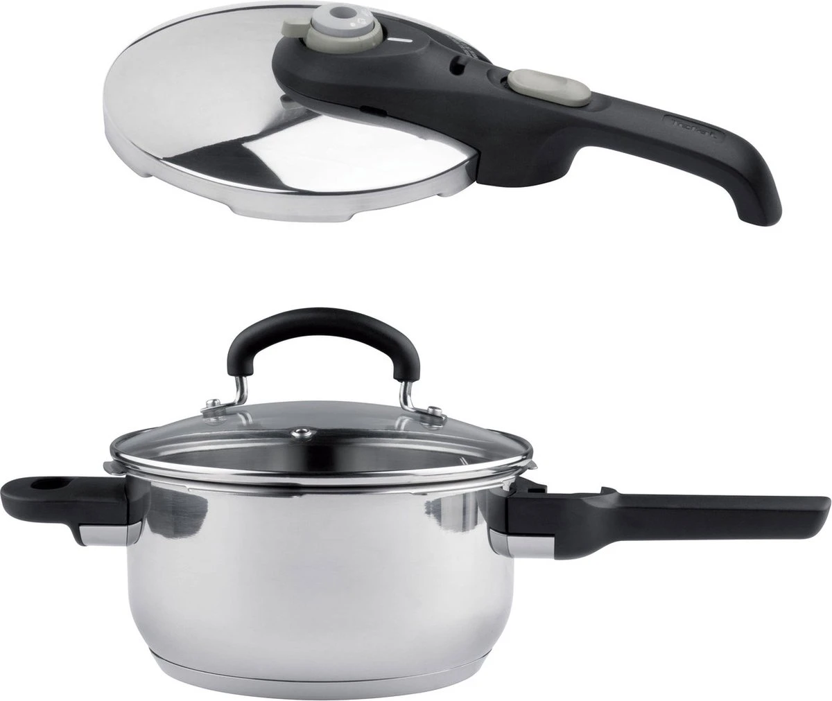 Tefal Secure 5 P25340 Snelkookpan - 3L - 2 Deksels 1 Tefal Secure 5 P25340 Snelkookpan - 3L - 2 Deksels
