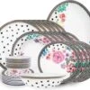 Melli Mello Nora Dots - Serviesset - Complete Serviesset 6 Personen - Bloemen - Stippen