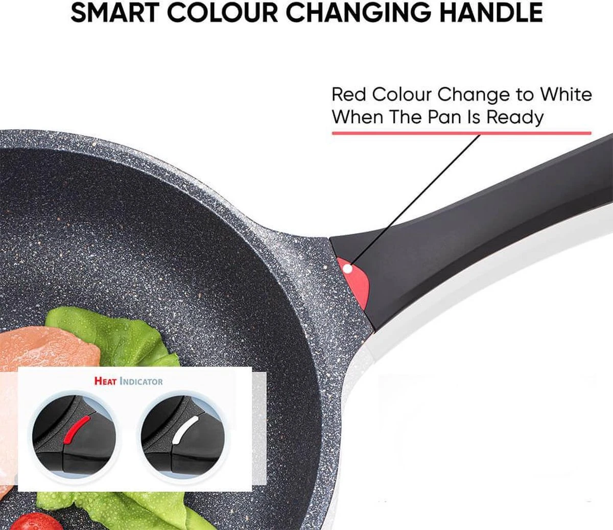 Wokpan - Multifunctionele 3 In 1 Pan Met Deksel + Wok + Hapjespan 28 Cm 2 Wokpan - Multifunctionele 3 In 1 Pan Met Deksel + Wok + Hapjespan 28 Cm - Afbeelding 2