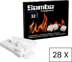 Samba Aanmaakblokjes Wit - Kerosine - 896 Stuks - Omdoos -Babyproducten 1200x1038 4