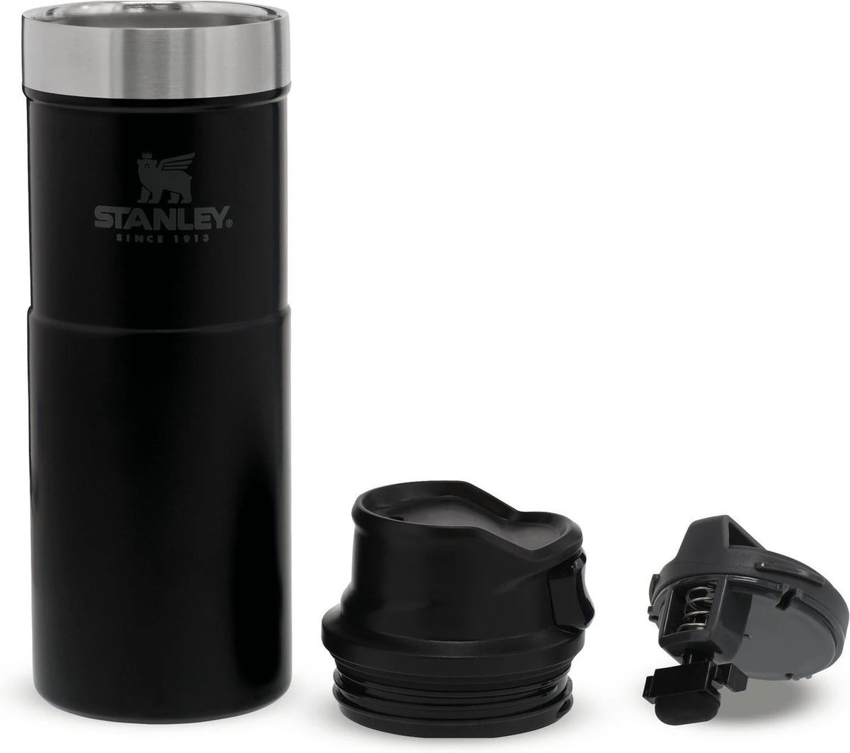 Stanley Trigger-Action Travel Mug 0.47L - Thermosfles - Matt Black 2 Stanley Trigger-Action Travel Mug 0.47L - Thermosfles - Matt Black - Afbeelding 2