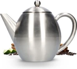 Vaja Valerie - Theepot Met Filter - Dubbelwandig - RVS - 1.2L 18 Vaja Valerie - Theepot Met Filter - Dubbelwandig - RVS - 1.2L -Babyproducten 1200x1068