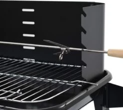 Verrijdbare Barbecue – Houtskool/Briketten - Verstelbare Grillplaat – Houten Tafel – Winscherm – Gewicht 5.9kg -Babyproducten 1200x1074 2