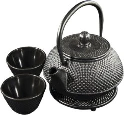 SakuraTea - Theepot Set - 4-delig - Gietijzer - Zwart - 0.8L - 2 Kopjes (100ml) 12 SakuraTea - Theepot Set - 4-delig - Gietijzer - Zwart - 0.8L - 2 Kopjes (100ml) -Babyproducten 1200x1113 3
