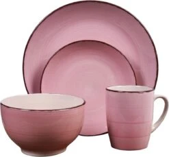 Excellent Houseware Excellent Serviesset 16 Delig - Aardewerk - Roze -Babyproducten 1200x1114 1