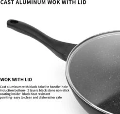 Swiss Pro+ Wokpan - Met Glazen Deksel - 28cm - Zwart 9 Swiss Pro+ Wokpan - Met Glazen Deksel - 28cm - Zwart -Babyproducten 1200x1133
