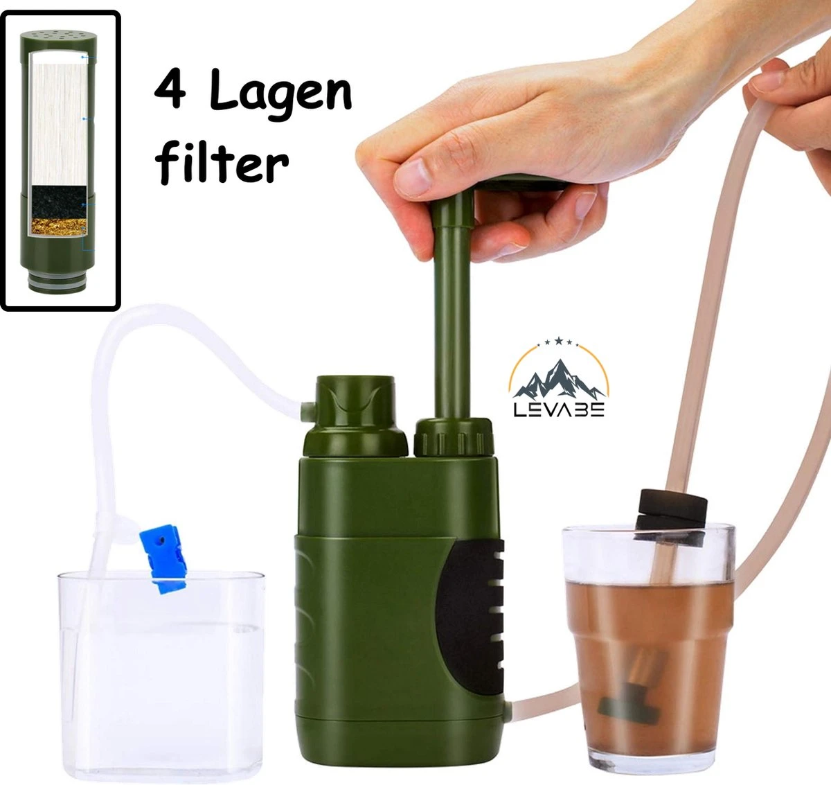 Luxe Water Filter Straw Incl. Waterzak - Complete Set - Waterfilter - Waterfles - Waterzuiveraar - Outdoor Life - Survival - BPA-vrij - Filtert 5000LL 1 Luxe Water Filter Straw Incl. Waterzak - Complete Set - Waterfilter - Waterfles - Waterzuiveraar - Outdoor Life - Survival - BPA-vrij - Filtert 5000LL