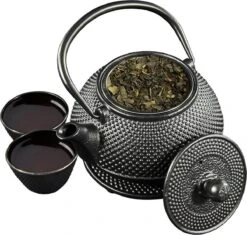 SakuraTea - Theepot Set - 4-delig - Gietijzer - Zwart - 0.8L - 2 Kopjes (100ml) 14 SakuraTea - Theepot Set - 4-delig - Gietijzer - Zwart - 0.8L - 2 Kopjes (100ml) -Babyproducten 1200x1142