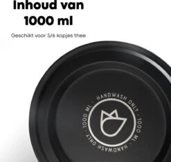 Vatten® - Premium RVS Theepot - Incl. RVS Theefilter - 1L - Zwart - Dubbelwandig 11 Vatten® - Premium RVS Theepot - Incl. RVS Theefilter - 1L - Zwart - Dubbelwandig -Babyproducten 1200x1143