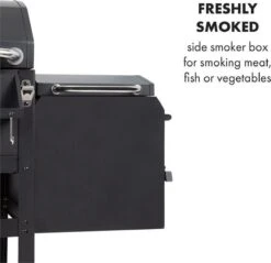 Klarstein Kingsville Double Barbecue - Houtskool- En Gasbarbecue - Smoker BBQ - Inclusief Deksels En Thermometer - Met 2 Roosters - Zwart 18 Klarstein Kingsville Double Barbecue - Houtskool- En Gasbarbecue - Smoker BBQ - Inclusief Deksels En Thermometer - Met 2 Roosters - Zwart -Babyproducten 1200x1161 3