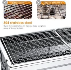 Uten - Houtskoolbarbecue - Opvouwbare Barbecue - Houtskoolbarbecues - Draagbare Camping Barbecue - 430 Roestvrij Staal Grill BBQ - 5-10 Persoon Tuin Buitenfeest - Zilver 14 Uten - Houtskoolbarbecue - Opvouwbare Barbecue - Houtskoolbarbecues - Draagbare Camping Barbecue - 430 Roestvrij Staal Grill BBQ - 5-10 Persoon Tuin Buitenfeest - Zilver -Babyproducten 1200x1184 4