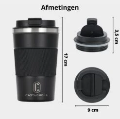 Castagnola Design RVS Koffiebeker To Go - Zwart - 380ml - Thermosbeker - Theebeker 15 Castagnola Design RVS Koffiebeker To Go - Zwart - 380ml - Thermosbeker - Theebeker -Babyproducten 1200x1191 3