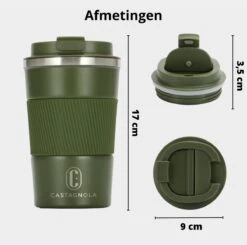 Castagnola Design RVS Koffiebeker To Go - Groen - 380ml - Thermosbeker - Theebeker 15 Castagnola Design RVS Koffiebeker To Go - Groen - 380ml - Thermosbeker - Theebeker -Babyproducten 1200x1191 6