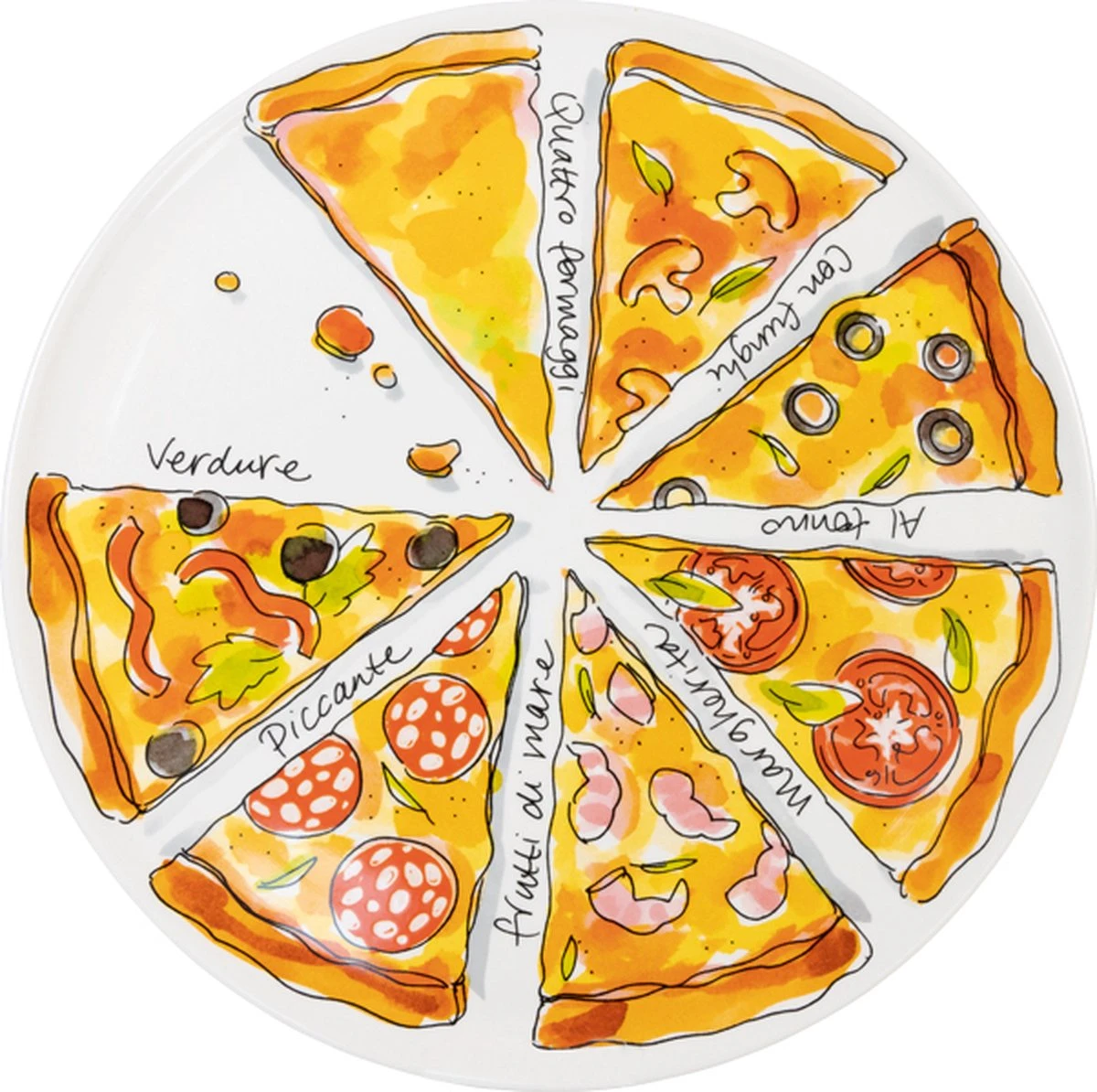 Blond Amsterdam, Specials Pizza Bord Slices, 31CM 1 Blond Amsterdam, Specials Pizza Bord Slices, 31CM