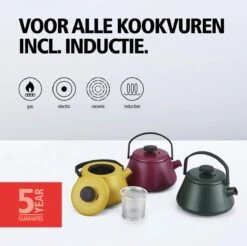 BRABANTIA T-TIME Donkergroene Theepot - Gietijzer - 0,7 L - Inclusief Zeefje -Babyproducten 1200x1194 2