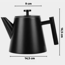 Castagnola Theepot Met Filter – Theekan – Theepot Dubbelwandig – Theepot Roestvrijstaal – Hoogwaardig RVS – 1 Liter – 5 Kopjes Thee – Zwart 12 Castagnola Theepot Met Filter – Theekan – Theepot Dubbelwandig – Theepot Roestvrijstaal – Hoogwaardig RVS – 1 Liter – 5 Kopjes Thee – Zwart -Babyproducten 1200x1195 13