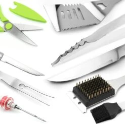 Saveur Royal® 35-delige Barbecue Gereedschapset In Roestvrij Staal - BBQ Grill Set Met Draagtas - Barbecuegerei-sets - Barbecue Accessoires Gereedschap - 35-delig -Babyproducten 1200x1195 16