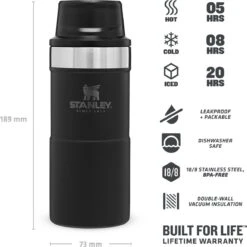 Stanley Trigger-Action Travel Mug 0.35L - Thermosfles - Matt Black -Babyproducten 1200x1198 19