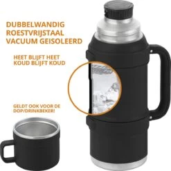 MacGyver RVS Thermoskan 1.5 Ltr – RVS Thermosbeker 0,55 Ltr - Langdurig Warm/koud - Zwart 15 MacGyver RVS Thermoskan 1.5 Ltr – RVS Thermosbeker 0,55 Ltr - Langdurig Warm/koud - Zwart -Babyproducten 1200x1198 20