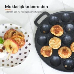 Ocina Poffertjespan – Combo Pack – 19 Poffertjes – Poffertjesmaker – Poffertjespan Inductie – Poffertjespan Electrisch – Gietijzeren Pan - Inclusief Doseerfles, Handvaten, 6x Poffertjesvorken En Invetkwast – Gratis Receptenboek 18 Ocina Poffertjespan – Combo Pack – 19 Poffertjes – Poffertjesmaker – Poffertjespan Inductie – Poffertjespan Electrisch – Gietijzeren Pan - Inclusief Doseerfles, Handvaten, 6x Poffertjesvorken En Invetkwast – Gratis Receptenboek -Babyproducten 1200x1198 8