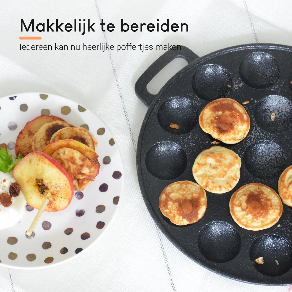 Ocina Poffertjespan Accessoires Set - Doseerfles - Poffertjes Spuitfles - 6x Poffertjes Vork - Kwast - Siliconen Kwast - Bakkwast - Gratis Poffertjes E-Book 5 Ocina Poffertjespan Accessoires Set - Doseerfles - Poffertjes Spuitfles - 6x Poffertjes Vork - Kwast - Siliconen Kwast - Bakkwast - Gratis Poffertjes E-Book - Afbeelding 5