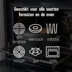 Daumonet Ducasse Gietijzeren Double Use Braadpan - Combi Sudderpan Zwart - 2-in-1 Bak- En Braadpan - PFAS & PFOA Vrij - Rond - Ø 26 Cm - 4,4 Liter - Emaille - Alle Warmtebronnen - Elektrisch - Gas - Halogeen - Inductie - Keramisch 19 Daumonet Ducasse Gietijzeren Double Use Braadpan - Combi Sudderpan Zwart - 2-in-1 Bak- En Braadpan - PFAS & PFOA Vrij - Rond - Ø 26 Cm - 4,4 Liter - Emaille - Alle Warmtebronnen - Elektrisch - Gas - Halogeen - Inductie - Keramisch -Babyproducten 1200x1199 10