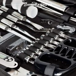 Mountain Jack® 40-Delige Luxe BBQ Grill Accessoires Set In Roestvrij Staal – Barbecue Gereedschap – Tangenset, Vlees Thermometer, Vleestang, Borstel, Spiezen, Vleesmes, Vleesvork 18 Mountain Jack® 40-Delige Luxe BBQ Grill Accessoires Set In Roestvrij Staal – Barbecue Gereedschap – Tangenset, Vlees Thermometer, Vleestang, Borstel, Spiezen, Vleesmes, Vleesvork -Babyproducten 1200x1199 15