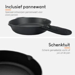 Ocina Gietijzeren Pan – ø30,5cm - Skillet - Koekenpan – Hapjespan – Koekenpan Inductie – Koekenpannenset - Gietijzeren Pan Bbq - Gietijzer -Babyproducten 1200x1200 12