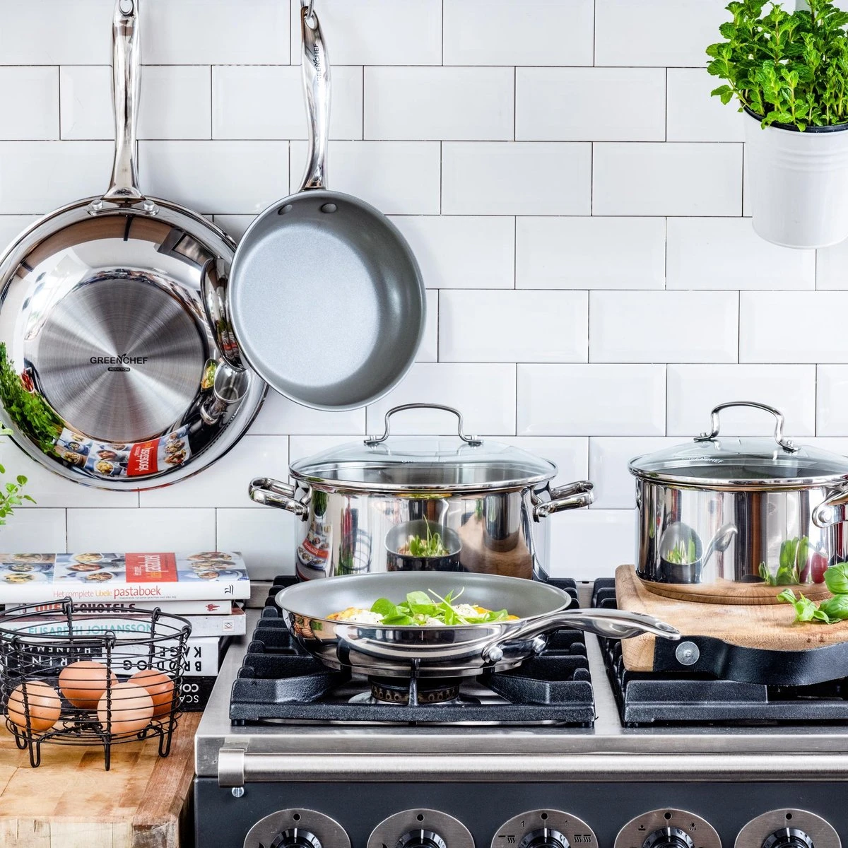 GreenChef Profile Plus Soeppan - 24 Cm - Inductie 2 GreenChef Profile Plus Soeppan - 24 Cm - Inductie - Afbeelding 2