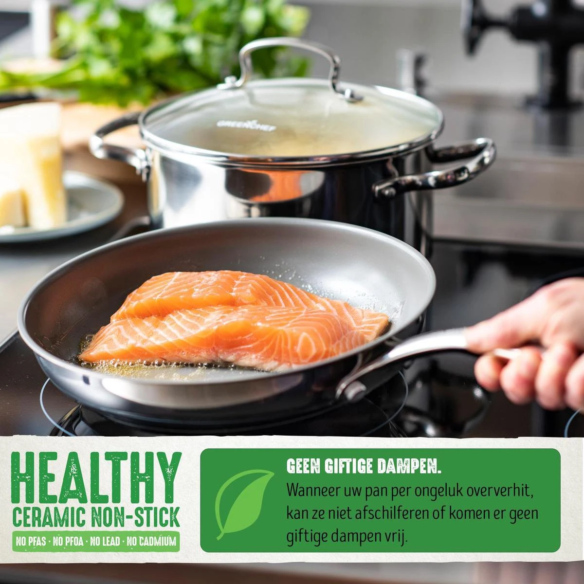 GreenChef Profile Plus Soeppan - 24 Cm - Inductie 5 GreenChef Profile Plus Soeppan - 24 Cm - Inductie - Afbeelding 5