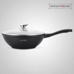 Royalty Line Marble Coating Wok - Met Glazen Deksel - Zwart - 30 Cm -Babyproducten 1200x1200 212