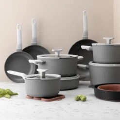 BergHOFF Leo Hapjespan Stone - 28 Cm - Met Glazen Deksel 7 BergHOFF Leo Hapjespan Stone - 28 Cm - Met Glazen Deksel -Babyproducten 1200x1200 235