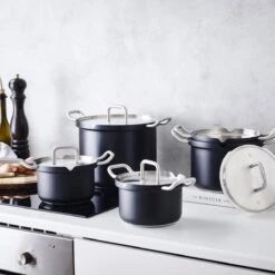 BK Q-linair Master Black Kookpannenset - 5-delig - Veilig Afgietsysteem - Inductie -Babyproducten 1200x1200 309