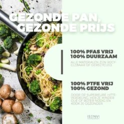 ISENVI Avon Keramische Wok Met Deksel 36 CM - Ergo Greep 10 ISENVI Avon Keramische Wok Met Deksel 36 CM - Ergo Greep -Babyproducten 1200x1200 313