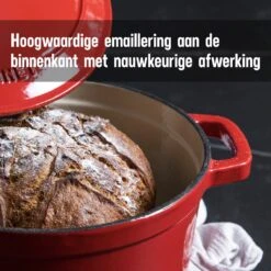 Daumonet Carême Rouge Gietijzeren Braadpan - Sudderpan Kersen Rood - Rond - Ø26 Cm - 4,4 Liter - PFAS & PFOA Vrij - Emaille - Geschikt Voor Alle Warmtebronnen - Elektrisch - Gas - Halogeen - Inductie - Keramisch - Vaatwasserbestendig 18 Daumonet Carême Rouge Gietijzeren Braadpan - Sudderpan Kersen Rood - Rond - Ø26 Cm - 4,4 Liter - PFAS & PFOA Vrij - Emaille - Geschikt Voor Alle Warmtebronnen - Elektrisch - Gas - Halogeen - Inductie - Keramisch - Vaatwasserbestendig -Babyproducten 1200x1200 370