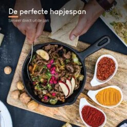 Ocina Gietijzeren Pan – Set Van 3 Stuks – ø25cm, ø19.5cm En ø16cm - Skillet - Koekenpan – Hapjespan – Koekenpan Inductie – Koekenpannenset - Gietijzeren Pan Bbq - Gietijzer - Incl. Receptenboek -Babyproducten 1200x1200 382